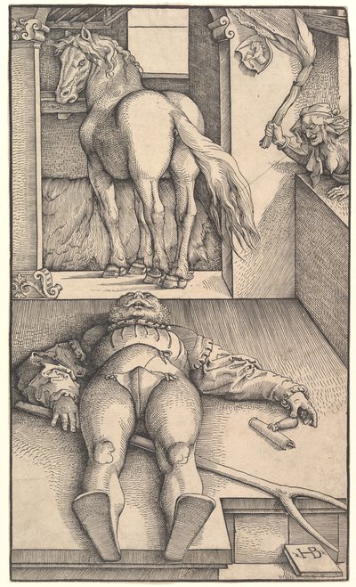 Der verhexte Bräutigam, ca. 1544 von Hans Baldung