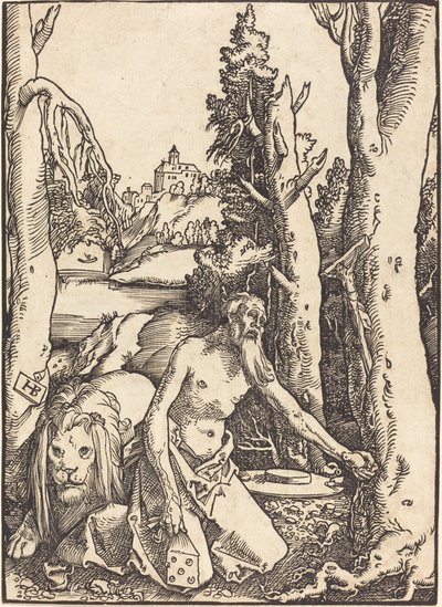 Heiliger Hieronymus in der Wüste von Hans Baldung Grien