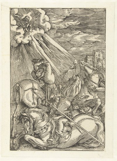 Die Bekehrung des Paulus, 1515-17 von Hans Baldung Grien