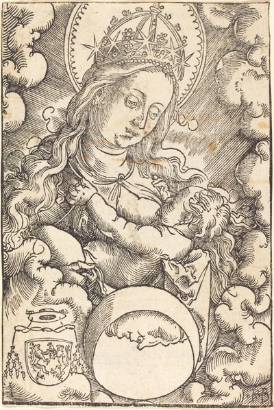 Jungfrau und Kind in den Wolken von Hans Baldung Grien