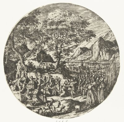 Versöhnung zwischen Esau und Jakob von Hans Bol
