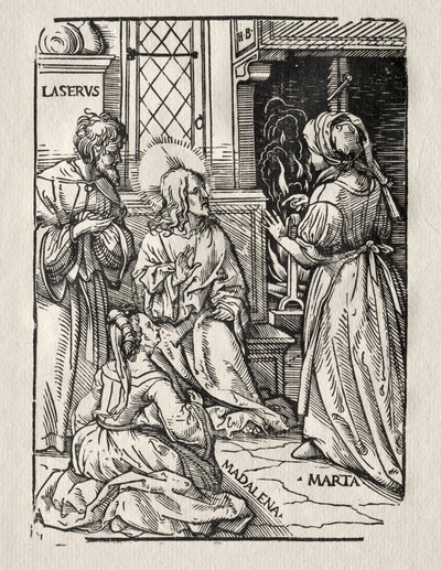 Christus im Haus des Lazarus von Hans Burgkmair
