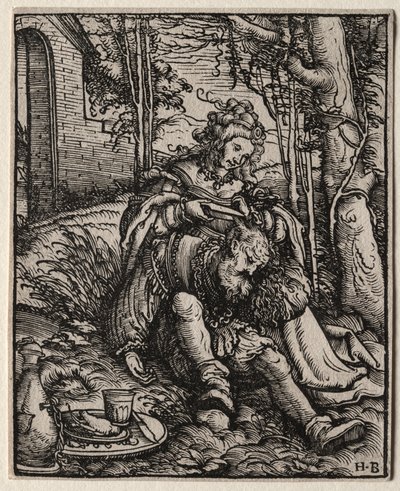 Samson und Delilah, 1519 von Hans Burgkmair