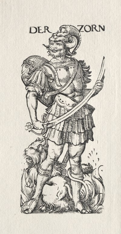 Die sieben Laster: Zorn von Hans Burgkmair