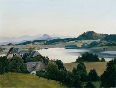 Kärntner Landschaft (Kraiger-See mit Ulrichsberg) von Hans Frank