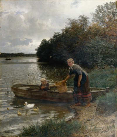 Idylle am Wolgastsee von Hans Gude