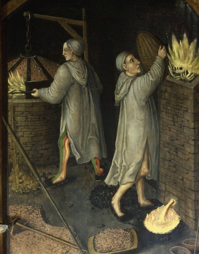 Detail aus Bergbaulandschaft, 1521 von Hans Hesse