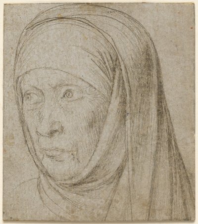 Kopf einer alten Frau, ca. 1500 von Hans Holbein