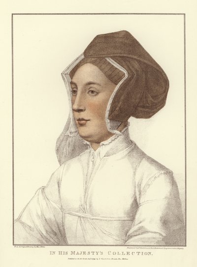 Anonyme Frau (Aquatinta) von Hans Holbein der Jüngere