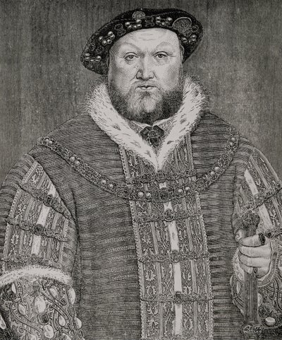 Heinrich VIII (1491-1547) von Hans Holbein der Jüngere