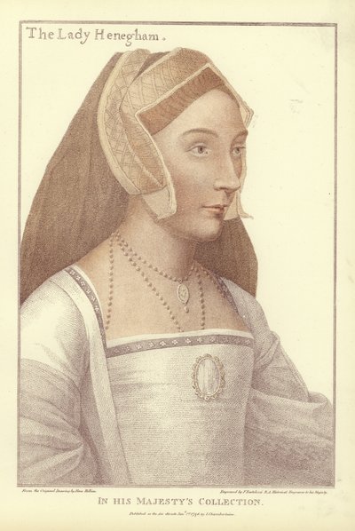 Mary, Lady Henegham von Hans Holbein der Jüngere