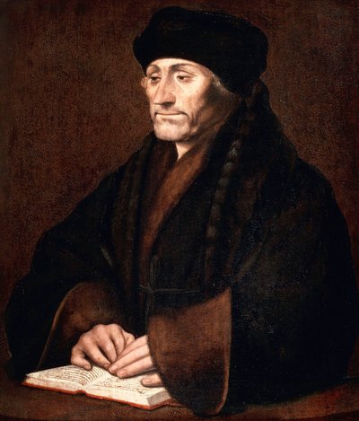 Porträt von Desiderius Erasmus von Hans Holbein der Jüngere