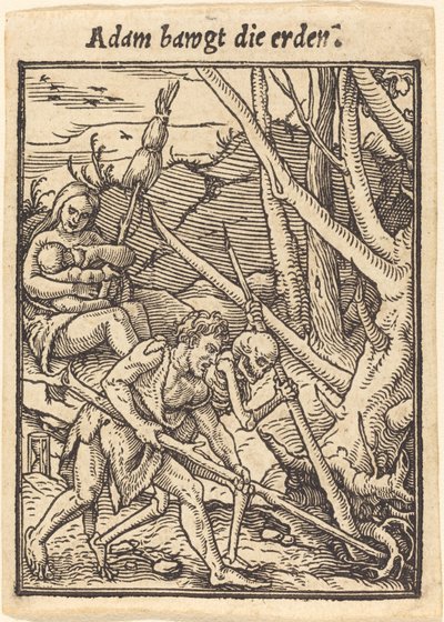 Adam bawgt die erden von Hans Holbein der Jüngere