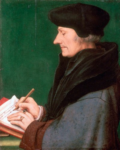 Erasmus von Rotterdam von Hans Holbein der Jüngere