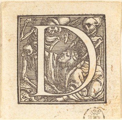 Buchstabe D von Hans Holbein der Jüngere