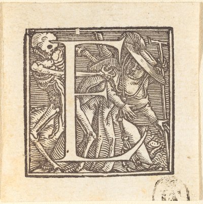 Buchstabe E von Hans Holbein der Jüngere