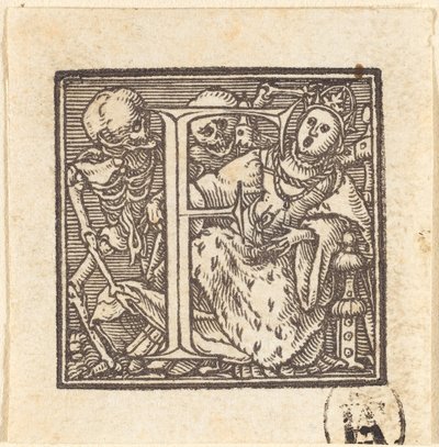 Buchstabe F von Hans Holbein der Jüngere