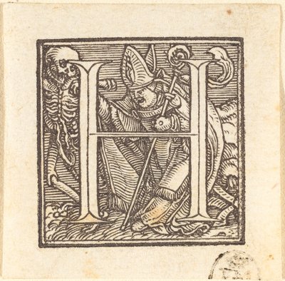 Buchstabe H von Hans Holbein der Jüngere