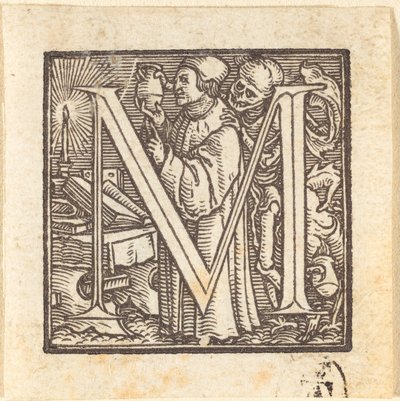 Buchstabe M von Hans Holbein der Jüngere