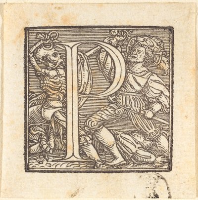Buchstabe P von Hans Holbein der Jüngere