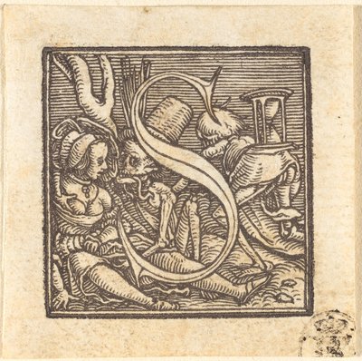 Buchstabe S von Hans Holbein der Jüngere