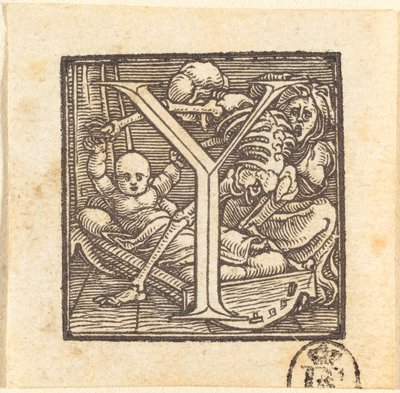 Buchstabe Y von Hans Holbein der Jüngere