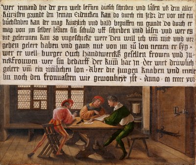 Schulmeisters Schild von Hans Holbein der Jüngere