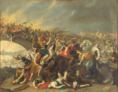 Kampf mit Amazonen von Hans I Jordaens
