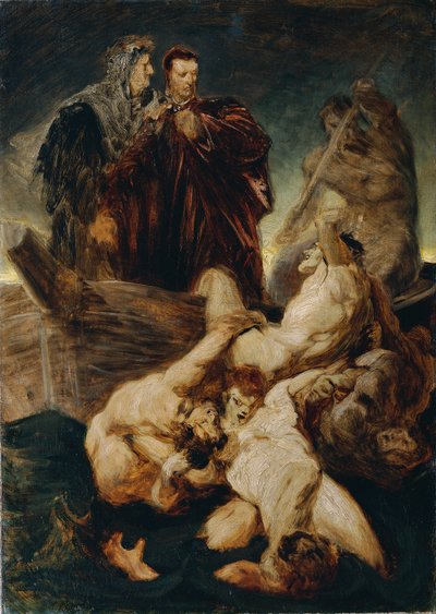 Dante und Vergil im Inferno von Hans Makart