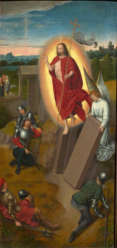 Kalvarien-Triptychon: Die Auferstehung, rechter Flügel, 1480er Jahre von Hans Memling