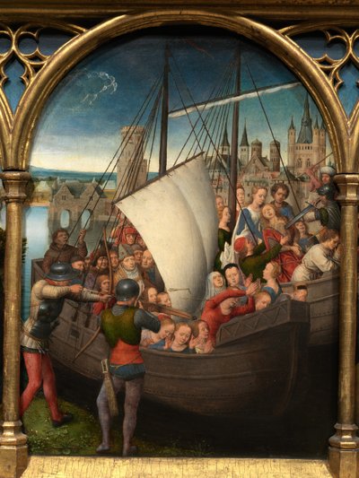 (Detail) des Reliquiars der hl. Ursula von Hans Memling