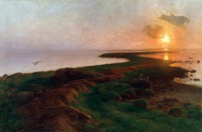 Sonnenuntergang in einer Lagune von Hans Ole Brasen