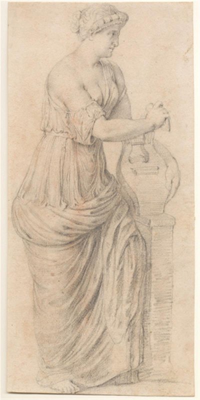 Frau spielt eine Lyra von Hans Rottenhammer