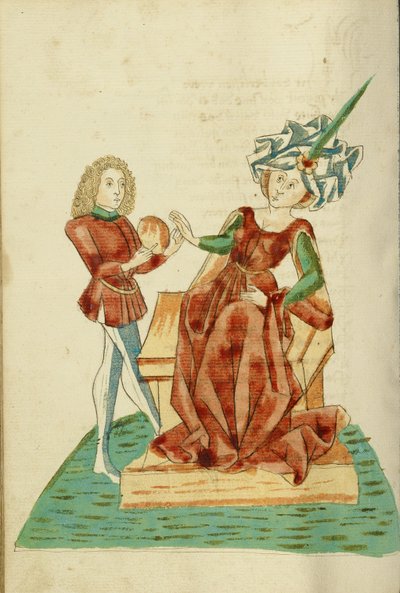 Jupiter schenkt Danaë ein Geschenk aus Gold von Hans Schilling