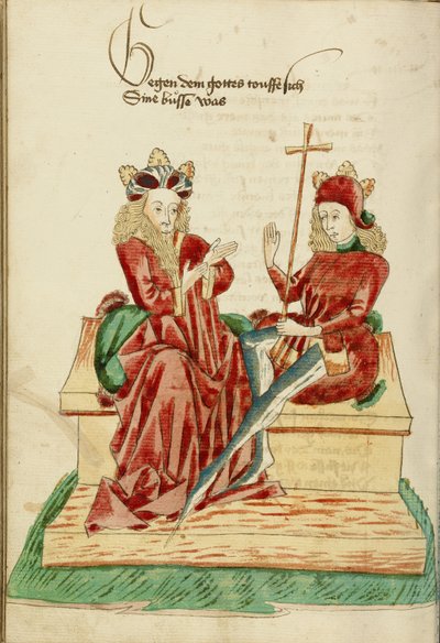 König Avenir und Josaphat im Gespräch von Hans Schilling