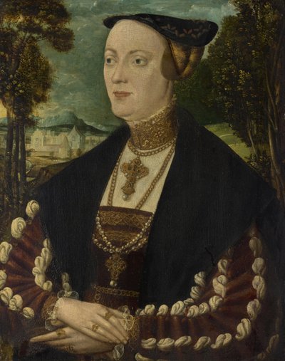 Bildnis einer vornehmen Dame von Hans Schöpfer der Ältere