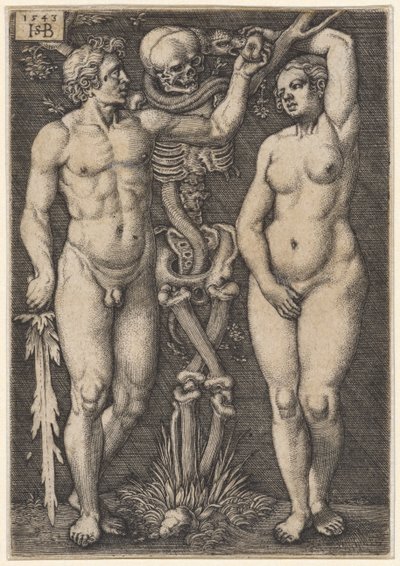 Adam und Eva, 1543 von Hans Sebald Beham