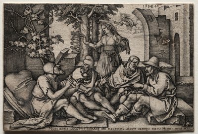 Hiob und seine Freunde von Hans Sebald Beham