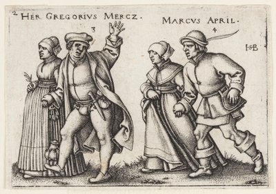 März und April von Hans Sebald Beham