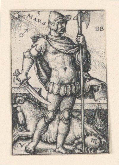 Mars, von Die Sieben Planeten von Hans Sebald Beham