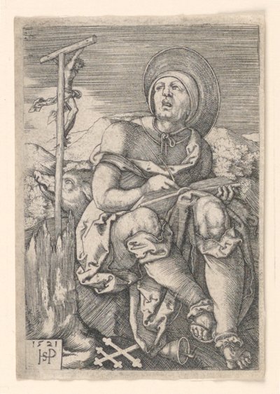 Heiliger Antonius der Einsiedler von Hans Sebald Beham