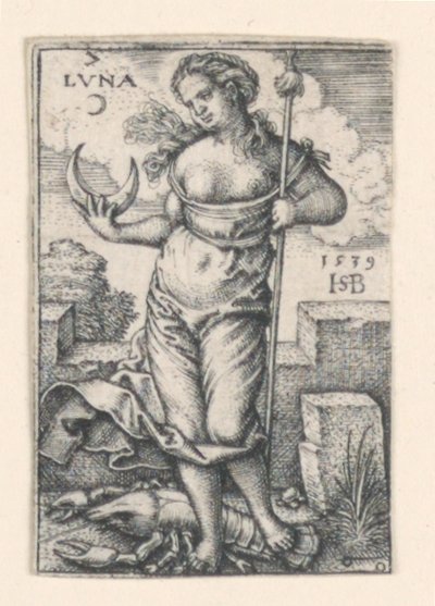 Der Mond, aus Die Sieben Planeten von Hans Sebald Beham