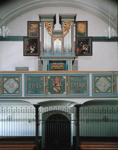 Orgel im Kreuzgang, ca. 1641 von Hans Sichelbein Sichelbein