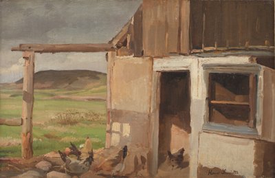 Haus mit Hühnerhof von Hans Smidth