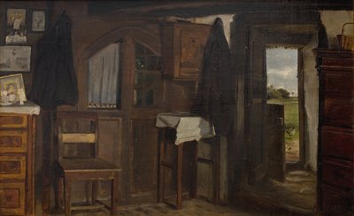 Interieur eines Bauernhauses von Hans Smidth