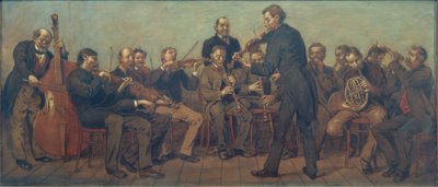 Ländliche Musikkapelle von Hans Thoma