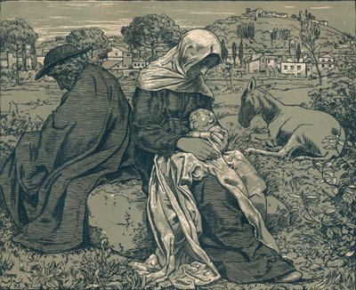 Ruhe während der Flucht nach Ägypten, um 1897 von Hans Thoma