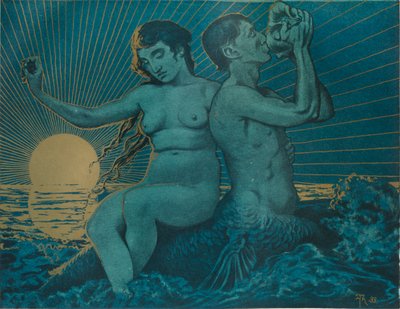 Triton und Nereide, 1895 von Hans Thoma