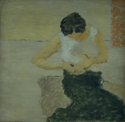 Eine Dame beim Ankleiden von Harald Giersing