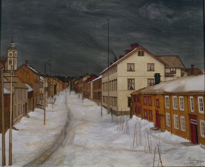 Hauptstraße, Roros von Harald Oscar Sohlberg